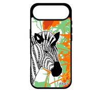 utaupia Coque Zebre pour iPhone 17 Air Silicone Animaux Telephone Orange Portable Nature Mobile Savane Feuilles azteque Case Dessin Homme