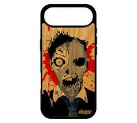 utaupia Coque Zombie Squelette pour iPhone 17 Air en Bois Silicone Smartphone Bleu frêne fantome Unique Mort Vivant Tache de Sang Telephone