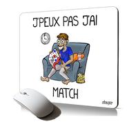utaupia Tapis de Souris Souple j'peux Pas J'Ai Match Coupe du Monde Rugby Foot Football personnalisé Humoristique Drole