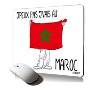 utaupia Tapis de Souris Souple j'peux Pas j'vais au Maroc Drapeau marocain Accessoire PC Ordinateur Portable Motif Cadeau