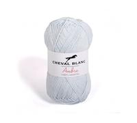UTE - Coton et bambou à tricoter AMBRE - Cheval Blanc - Bleu 210
