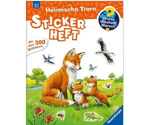 Ute Simon Wieso? Weshalb? Warum? Stickerheft: Heimische Tiere (Poche)
