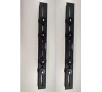 UTEBIT 2 pièces Double Rail Barre D'extension en Alliage Aluminium 33cm Double Support De Caméra avec Vis 1/4" Et 3/8" 13inch Support De Flash pour DJI/Lumière LED/DSLR Reflex/Caméra d'action