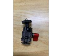 UTEBIT Alliage d'aluminium Tête Pivotante à 360° avec Adaptateur Cold Shoe pour GoPro, Rotule avec Filetage 1/4" Support de Base pour équipement d'éclairage, Microphones, Caméras d'action