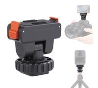 UTEBIT Cold Shoe Support adaptateur magnétique à changement rapide avec DJI Osmo Action 5 Pro, support de trépied avec trou de vis 1/4" pour accessoires d'appareil photo Osmo Action 3/4