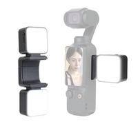 UTEBIT Dual Lumière Magnétique Pocket 3, Mini Lampe Vidéo avec 3 Températures de Couleur Lumière Photo Portable avec Batterie 300mAh Rechargeable Compatible avec DJI Osmo Pocket 3