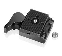 UTEBIT Plaque à Dégagement Rapide 323, Plateau Rapide pour Tête de Trépied | Plaque de Fixation Rapide avec Adaptateur à Vis de 1/4 "à 3/8", Compatible avec Système Manfrotto 323 RC2 pour Appareil Photo