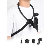 UTEBIT Support de cou magnétique pour DJI Osmo Pocket 3, sangle de poitrine et cou réglables pour DJI Osmo Action 5 Neck Mount Vlog Video Selfie Support pour GoPro 13/12/11/10/9