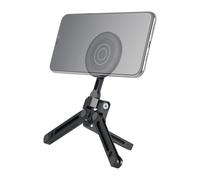 UTEBIT Support de Telephone Bureau Pliable pour Magsafe Petit Trépied Léger Compatible avecavec iPhone 17 16 15 14 13, Appareil Photo Selfie Mini Perche à Selfie Portable Compatible