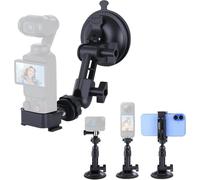 UTEBIT Support Voiture Ventouse pour DJI Osmo Pocket 3 | 4 en 1 Accroche Voiture, Réglable à 360°, Filetage Standard 1/4″, Compatibilité avec Dji Pocket/Insta360/GoPro/Smartphone