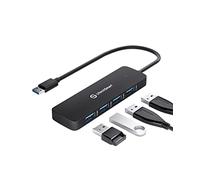 UtechSmart Hub USB, 4 ports USB 3.0, adaptateur USB ultramince pour ordinateur portable, transfert de données rapide 5 Gbits répartiteur USB 3.0 pour Dell, HP, MacBook, Surface Pro, Flash Drive,
