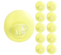 Uten 10 Pièces Crochet Adhésif, Jaune Clair Crochet Mural, Accroche Torchon Cuisine, Adhésif Mural de Salle de Bains, Sans Percer Pour Accroche Salle de Bain, Cuisine