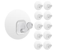 Uten 10 Pièces Crochet Adhésif, Rransparent Crochet Mural, Accroche Torchon Cuisine, Sans Percer Pour Accroche Salle de Bain, Cuisine