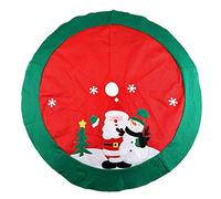 Uten 100cm Tablier d'arbre de Noël, Jupe Chic Pratique créatif Durable Arbre Base décoration Noël Vacances Ornement Maison fête Arbre Jupe Tapis Tapis Tablier