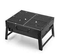 Uten Barbecue à charbon portable, pliable, fumoir léger, barbecue d'extérieur pour camping, pique-nique, jardin, fête sur la plage, 35 x 24 x 5,8 cm