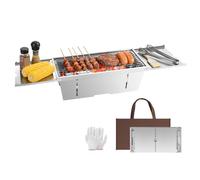 Uten Barbecue Pliable Portable, Barbecue au Charbon de bois, BBQ Camping