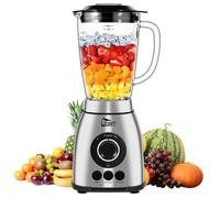 UTEN Blender électrique,1800W Blender Smoothie Mixeur Puissant 2L 18 Vitesses et 3 Prédéfinis Avec 6 Lames