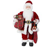 Uten Figurine de Père Noël, Debout de Père Noël Rouge 61cm/24in Traditionnelle Décoration de Noël GNOME Chiffres Noël Mignon Ornement pour Les Ornements de Table Fête de Noël
