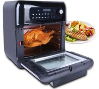 UTEN Friteuse Sans Huile 12 en 1 Friteuse à Air Four 10L 1500W Noir Avec Température Réglable Cuisson à Une Touche,Recettes