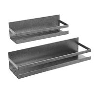 Uten Grande étagère à épices pour réfrigérateur, lot de 2 étagères magnétiques puissantes, organisateur de réfrigérateur mobile pour la cuisine pour contenir des épices, des bocaux