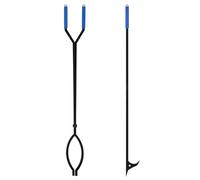 Uten L'ensemble de Pinces à feu, Comprend Un tisonnier de 39.4"/100cm & Pince à feu de 37.6"/99.5cm, Accessoires de cheminée Robustes et de Grande Taille, Outils indispensables près de la cheminée