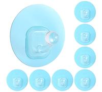 Uten Lot de 10 crochets adhésifs robustes pour suspendre jusqu'à 5 kg, pour mur, porte, manteau, chapeau dans la salle de bain, le salon, la cuisine - Bleu