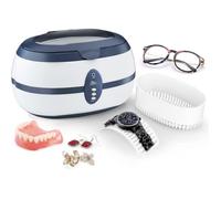 UTEN Nettoyeur à Ultrasons 600ML Appareil Nettoyeur avec Panier Nettoyage Réservoir Automatique pour Nettoyage Bijoux,Lunette