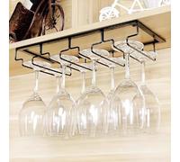 Uten Porte Verres Suspendu en Métal, Support de Verre à Vin 4 Rangs Support 8-12 Verres, pour Maison, Cuisine, Bar, Restaurant