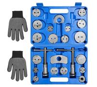 Uten Repousse Piston de Frein, 22 pièces Coffret Repousse Piston D'étriers de Freins pour Remplacement de Disque Outil et Adaptateurs,Mâchoire ou de Plaquettes de Frein Set