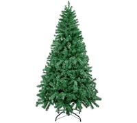 Uten Sapin de Noël Artificiel 210cm Arbre de Noël Vert Décoration Fêtes de Noël avec Support en Métal 1000 Branches