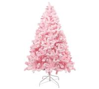 Uten Sapin de Noël Artificiel Rose, 180 cm, Flocon de Neige, avec 808 Branches et Support Pliable, pour décoration de Noël intérieure et extérieure