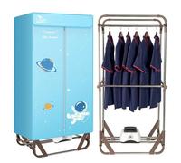 UTEN Sèche-linge Portable Électrique 1500W, Séchoir Chauffant Double Couche 1,4 m Pliable Séchage Rapide