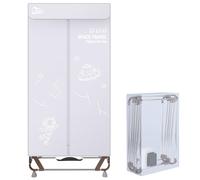 Uten Sechoir Linge Electrique, Séchoir Pliable pour Armoire avec Sac de Rangement, 1500 W Séchage Rapide, Capacité 15kg pour Maison et Dortoirs,Gris