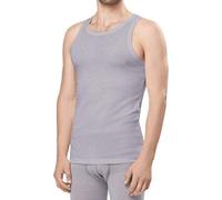 UTENOS Chemise sans Manches ThermoActive pour Homme, 100% Laine mérinos, fabriquée en UE (L, Gris)