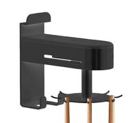 Utensil Hanger, Rotatable Wall Rack, Adhesive No Drill Holder, Space Saving Storage Solution, 6.10 Inches, Multi Hook Organizer, For Kitchen Spatula Spoon Towel Chopping Board Cooking Lover Use