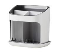 Utensil Holder - 17Inch ABS kitchen storage rack | ABS PET HIPS Cutlery Stand - Multi compartment utensil holder for storing spoons forks knives and tableware while keeping kitchen counters clean