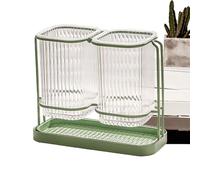 Utensil Holder - Cutlery Holder | Modern Spoon Fork Chopstick Kitchen Organizer Neat and Tidy Silverware Caddy for Dish Rack and counttertop Cooking Tools Storage for Cabinets