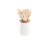 UTENSILIOS SET 6 PORCELANA BAMBU 10,5X10,5X15,5