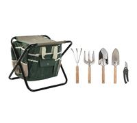 UTENSILIOS SET 8 ALUMINIO 45X45X45 CON TABURETE