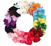 Uteruik Bébé Filles Cheveux Arcs Boutique Pince Alligator Barrettes Ruban Bandeau pour Bébés Filles Ados Tout-Petits Enfants Enfants Retour à Cadeau D'école 20pcs