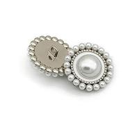 Uteruik Boutons de Couture Embellissements Boutons en Résine Perle Boucles de Manteau de Costume en Forme de Fleur de Remplacement pour Tricot Arts Artisanat et Vêtements 20mm, 10pcs (#B)