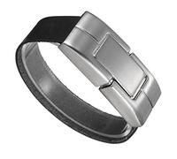 Uteruik Bracelet en Cuir PU Noir 32 Go 2.0 USB U Disque Flash Thumb Clé USB