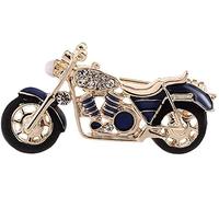 Uteruik Broche en forme de moto en émail et cristal