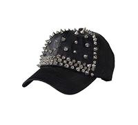 Uteruik Casquette de baseball unisexe à rivets cloutés (#C)