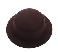 Uteruik Chapeau Haut-de-Forme Rond Vintage pour poupée de 46 cm (18 Pouces), Accessoire de Costume pour poupée American Girl (Marron)
