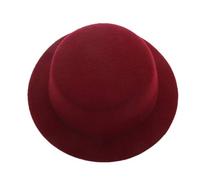 Uteruik Chapeau Haut-de-Forme Rond Vintage pour poupée de 46 cm (18 Pouces), Accessoire de Costume pour poupée American Girl (Rouge)