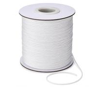 Uteruik Cordon en Nylon tressé Blanc, 100 m x 0,8 mm, Cordon de Remplacement pour Stores en Aluminium, Stores et persiennes, Ficelle Flexible pour tirettes, Perles, Bijoux et Loisirs créatifs