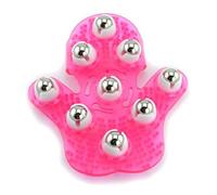 Uteruik Gant de Massage 360-degree-roller Rouleau de métal (Rose)