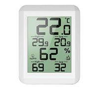 Uteruik Indoor Outdoor Numérique LCD Thermomètre Hygromètre Électronique Température Humidité Compteur Min/Max Records Station Météo, 1pcs (g- # 27)