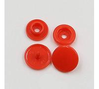 Uteruik KAM Lot de 100 boutons pression en plastique pour vêtements Rouge